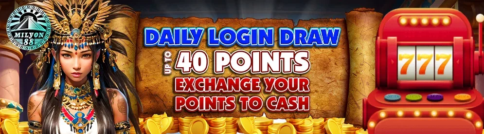 Daily Login Draw — Milyon88 promotion