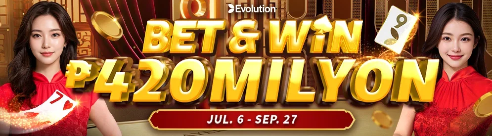 Evolution Bet and Win — Milyon88 promotion