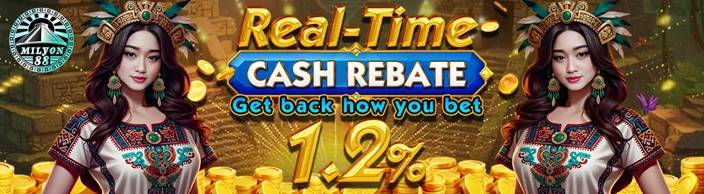 VIP 1.2% Real-Time Cash Rebate — Milyon88 promotion